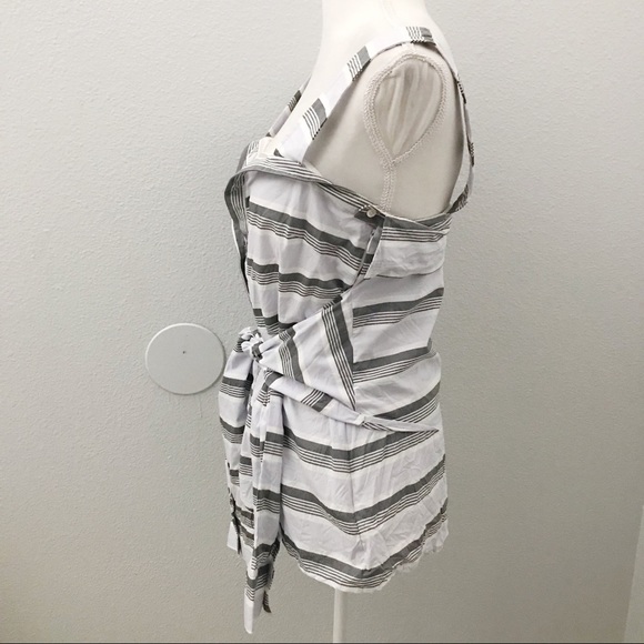 Derek Lam 10 Crosby striped cotton poplin top 6 - Picture 5 of 10